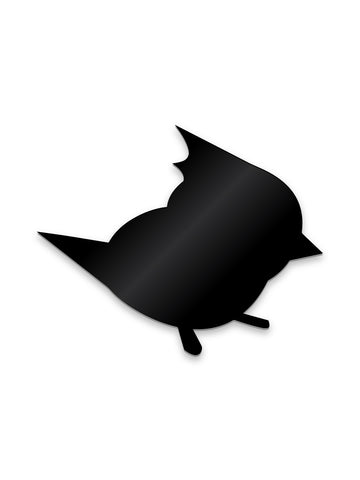 Titmouse Die-cut Sticker - Mr Chirp Logo in Black