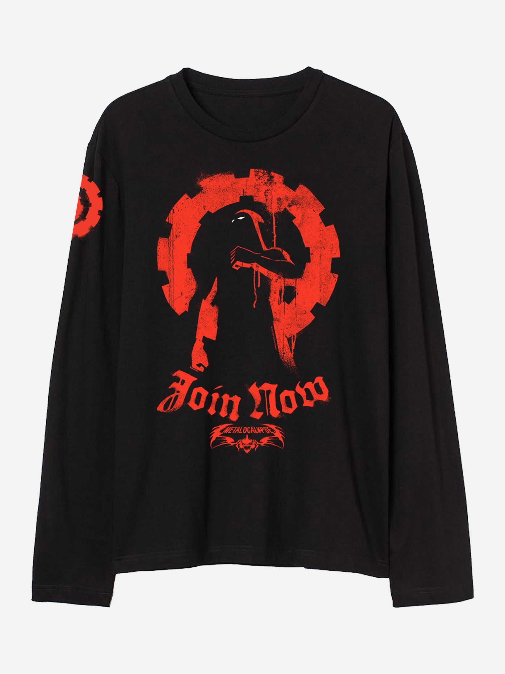 Metalocalypse Join Now Long Sleeve Tee – Titmouse Stuff